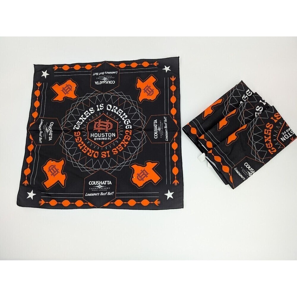 Houston Dynamo Soccer FC Texas is‎ Orange Towel Cooling Utility Bundle of 4